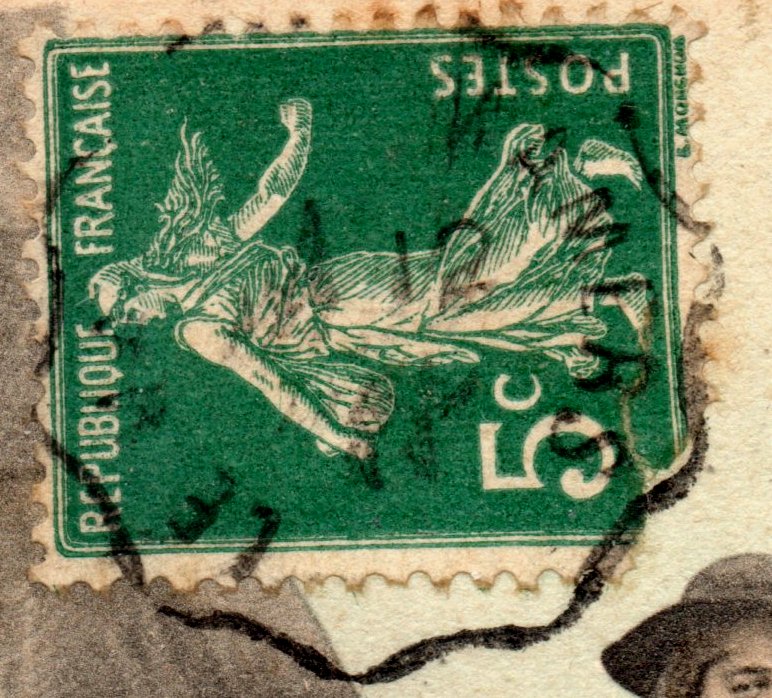 Courrier-Convoyeur Le Mans à Mamers Type II December 1911 - detail